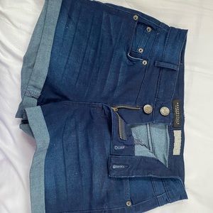 High waisted jean shorts